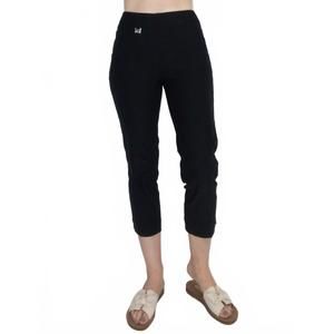 NEW LULU-B bangladine pull-on capri pants in black